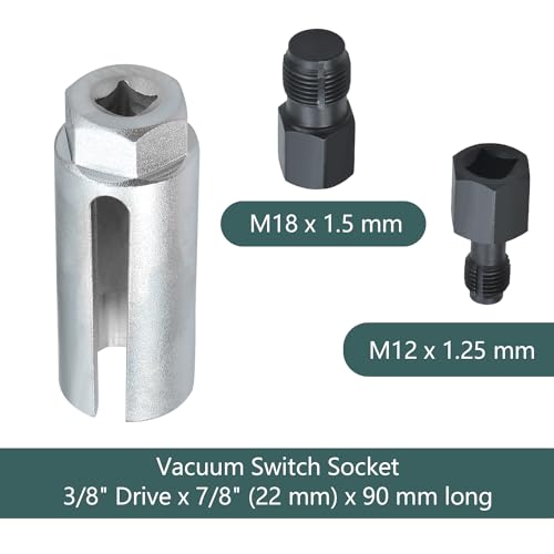 Zoomtools 5Pcs Automotive O2 Oxygen Sensor Removal Socket Wrench Thread Chaser Set Remover Tool - Image 4