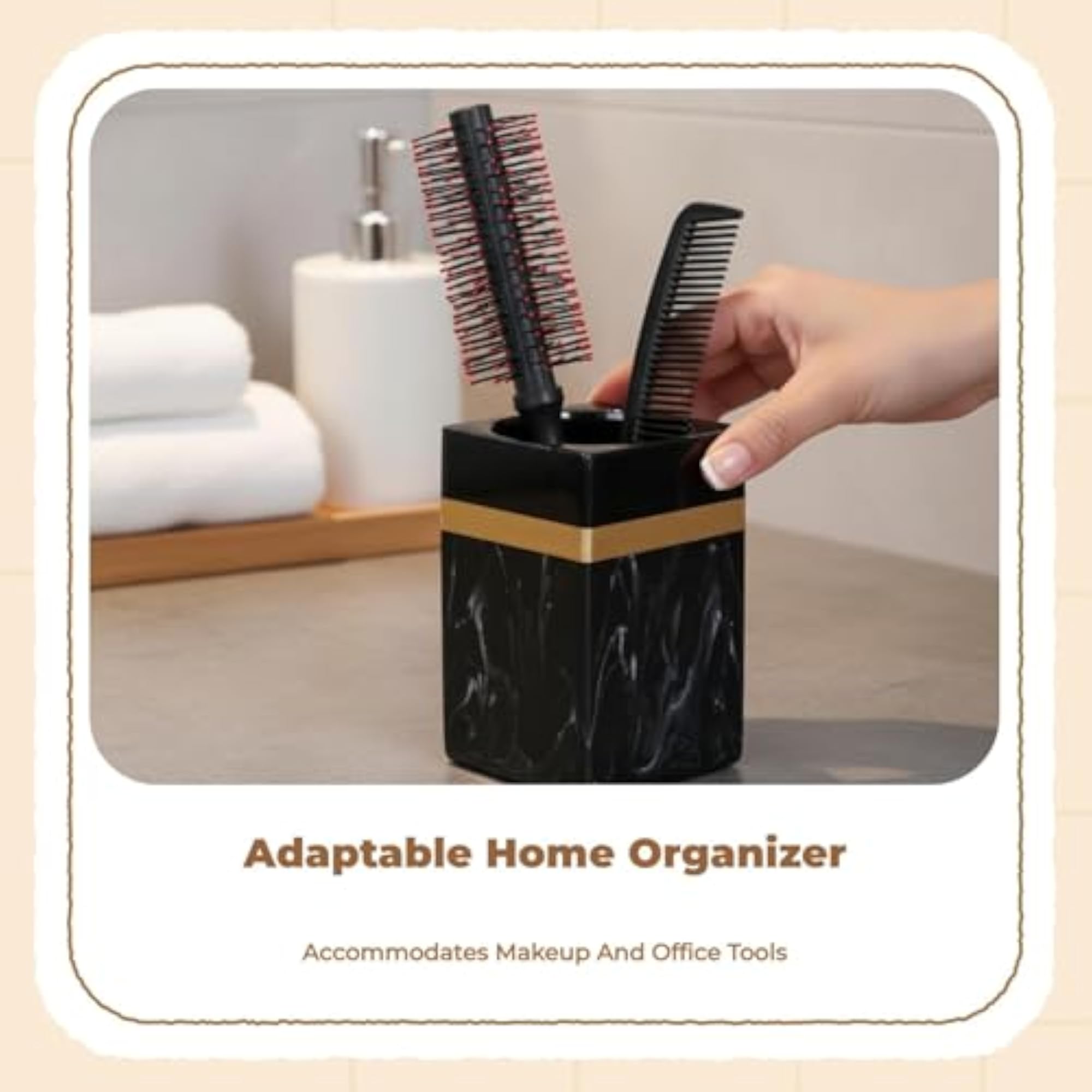 Makeup Brush Holder, Nordic Design Organizer