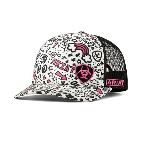 Casquette de camionneur multicolore ARIAT pour femme en toile respirante