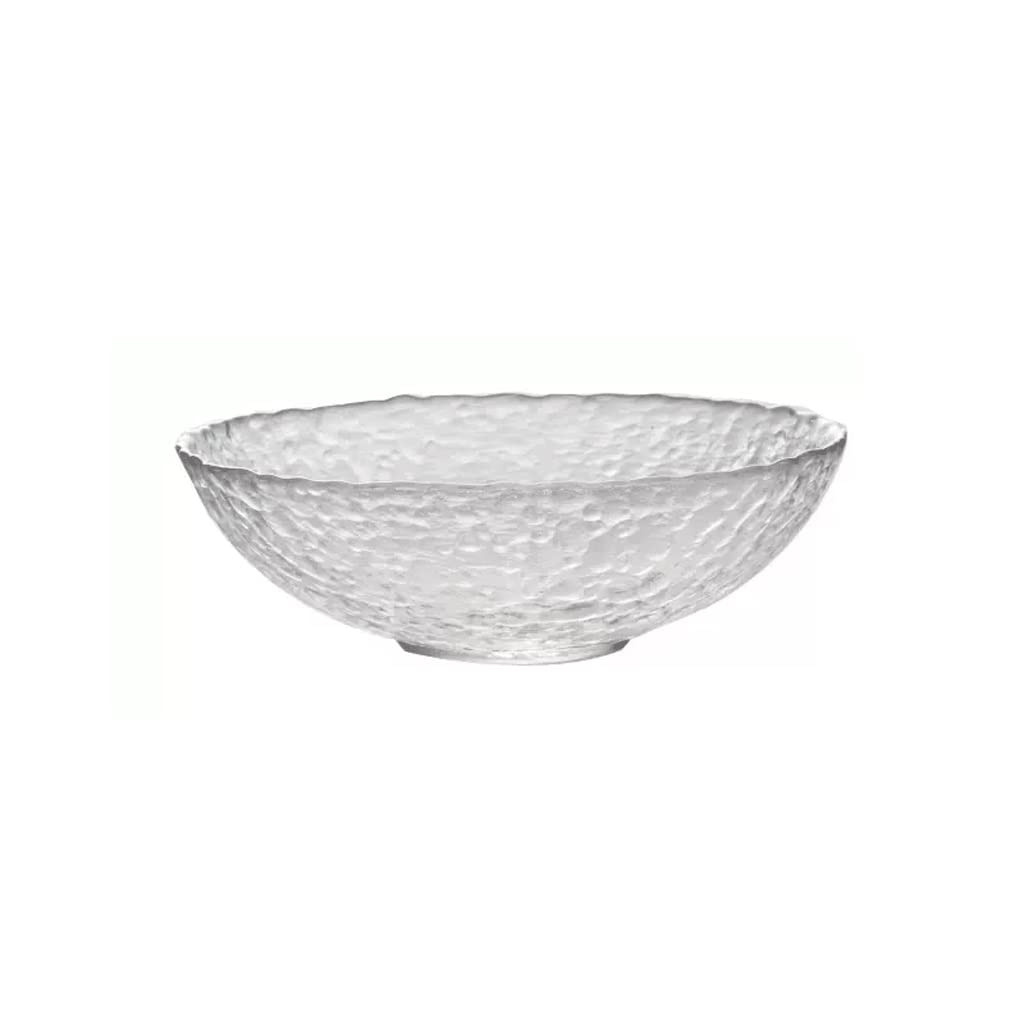 XYIANG Salad Bowl Nordic Fruit Bowl Salad Bowl Home Phnom Penh Tableware Transparent Glass Bowl Large Fruit Plate Home Salad Bowl Dessert Snack Bowls (B2pc Large)