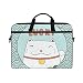 Produktbild LIUBT Laptop-Umhängetasche mit niedlicher Lucaky-Katze, japanisches Maßstab, Messenger-Tasche, Aktentasche, Business, Notebook, Hülle, Tragetasche für 35,6 cm bis 39,1 cm