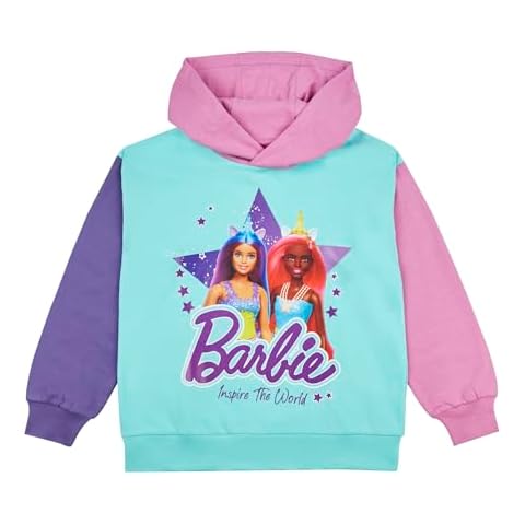 Barbie Girls Colourful Hoodie Jumper Cover
