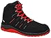 Produktbild ELTEN Sicherheitsschuhe MADDOX black-red Mid ESD S3, Damen und Herren, Textil, Stahlkappe, leicht, sportlich, Schwarz/Rot, Größe: 40