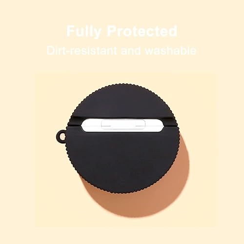 Miniatura 4 de Bonita funda compatible con AirPods 3rd con mosquetón y llavero, divertida funda de silicona suave 3D a prueba de golpes para Airpod 3rd