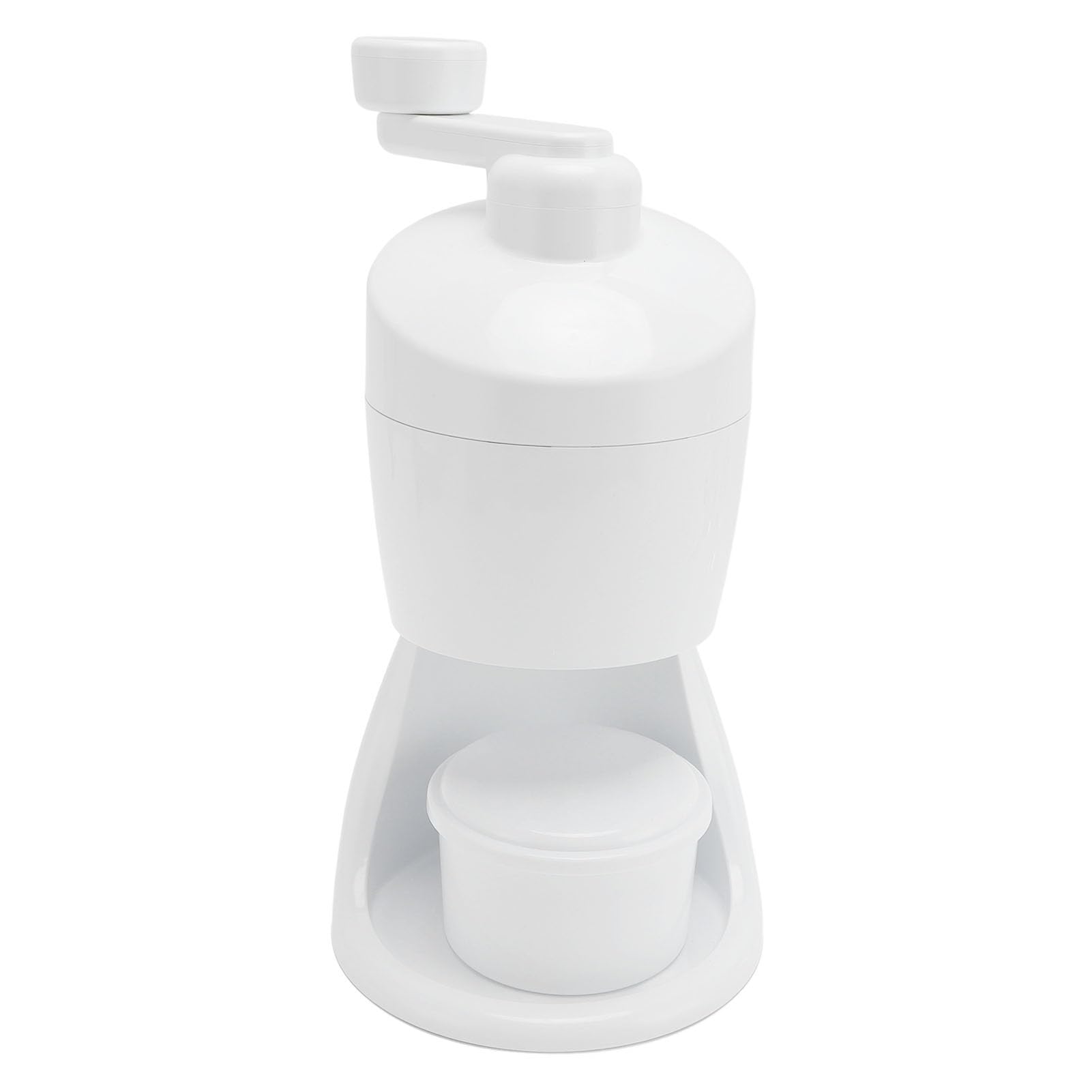 Stainless Steel Ice Shaver Manual Snow Cone Machine Slushie Maker for Home Outdoor Use with Bowl