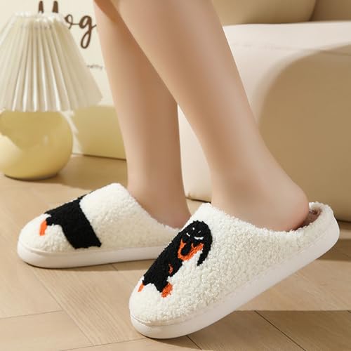 Figdews lammfell hausschuhe damen,Frauen Männer Fuzzy Memory Foam Cartoon Tier Hausschuhe Neuheit Lustige Hund Pantoffeln Winter Warm Plüsch Pantoffeln