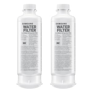 Samsung HAF-QIN-2P/EXP Genuine Refrigerator Water Filter, Reduces 99% of Harmful Contaminants for Clean, Clear Drinking Water, 6-Month Life, Easy Install, Pack of 2