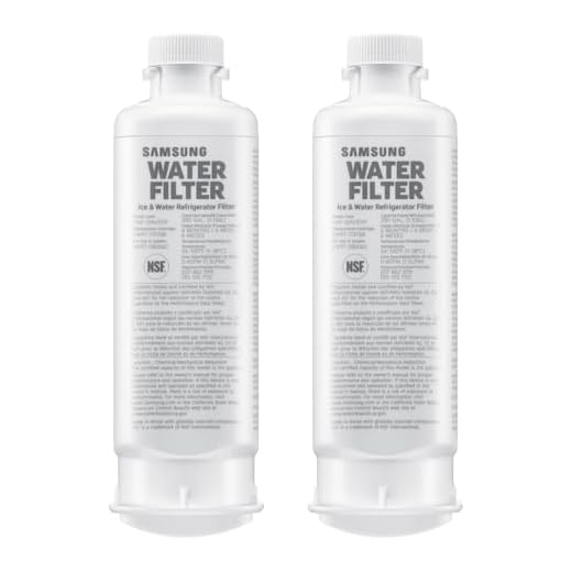 SAMSUNG Genuine Filters for Refrigerator Water and Ice, Carbon Block Filtration for Clear Drinking Water, HAF-QIN-2P, 2 Pack