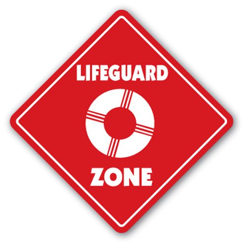 [SignJoker] Lifeguard Zone Sign xing Gift Novelty Chair Whistle Float Board Save CPR Wall Plaque Decoration