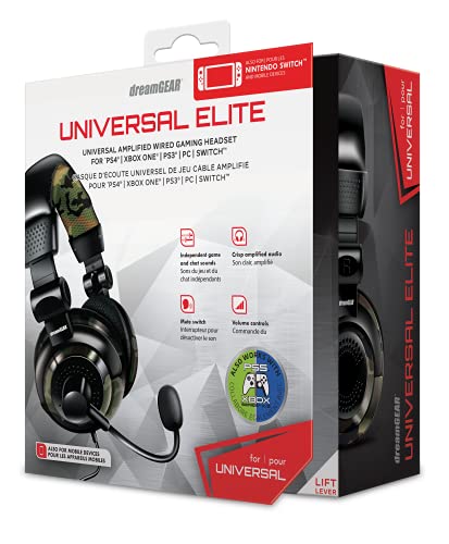 Dreamgear Universal Elite Amplified, Wired Stereo Gaming Headset For Ps4, Xbox One, Ps3, Xbox 360, Wii, Wiiu, And Even Pc,Dgun-2574 #TOP6