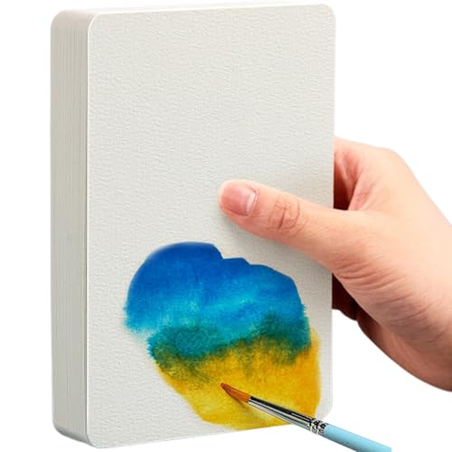 Cartes aquarelle 60 pièces 4 x 6 cartes de papier aquarelle vierges en pâte de coton 140 lb/300 g/m² papier épais créatif en vrac pour peinture, mariage