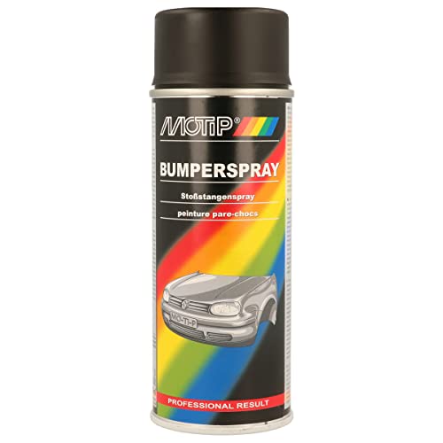 MOTIP Bumperspray Negro 400 ml para restaurar el brillo original de plásticos dañados en el coche