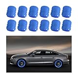 Fluorescent Car Tire Valve Stem Caps, 12PCS Auto Luminous Illuminated Wheel Valve Cover, Corrosion...