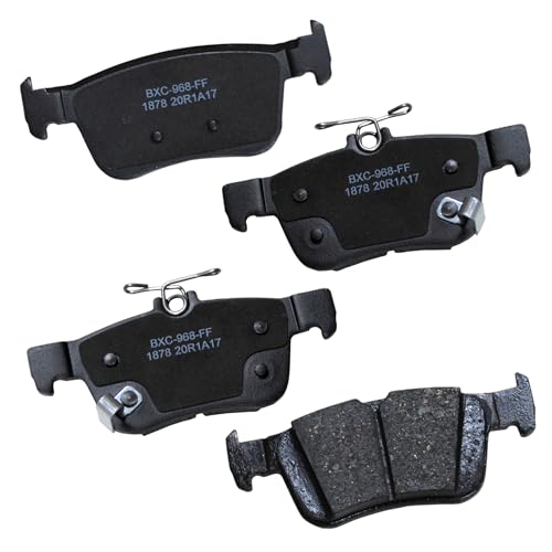 Bendix Premium SBC1878 Ceramic Rear Brake Pads for Acura Integra 2023, RDX 2020-2019, Honda Civic 2023-2016