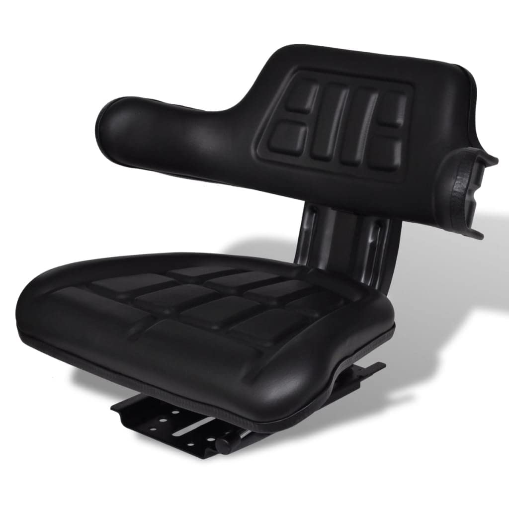 Genérico Asiento de Tractor con Respaldo Negro