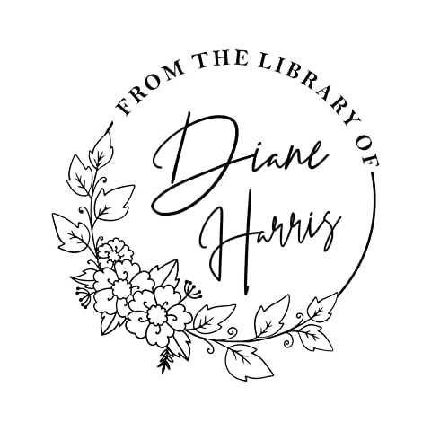 SATYA EXPORTS“from The Library of”Personalized Self Inking Rubber Stamp,Custom This Book Belongs to Rubber Stamp,Book Return Stamp,Custom Library Teacher Stamp Style no-R40(Lb-Seven) Cover