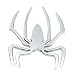 Cool Silver 3D Spider Spiderman Emblem Car Decal Sticker