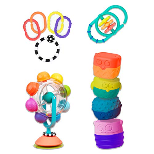 Image of Sassy The Mover & Shaker Sensory Toy Gift Set for Ages 6+ Months, Multi, 6 Count