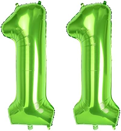 Baby Blue Large Numbers 10 Balloons, 40 Inch Big Helium Foil Number Balloons, 2 Pcs Digital Balloons for Girls Boys 10th Birthday Party Decorations/Anniversary Party Supplies (Number 10, Baby Blue)
