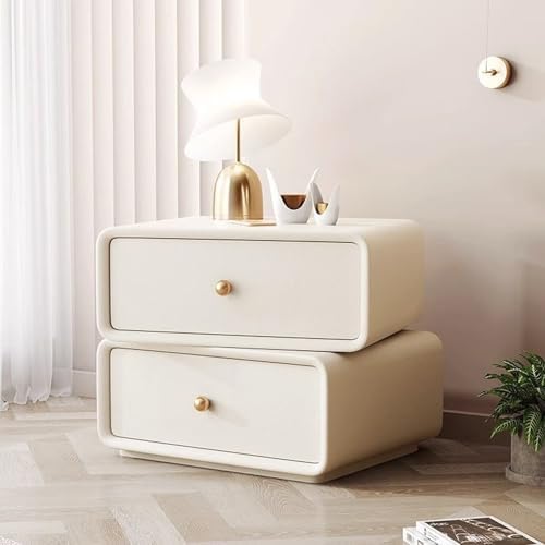 Modern Solid Wood Nightstand with Large Capacity, Stylish Storage Organizer for Bedroom, Living Room, and Corridor - Durable & Functional Design