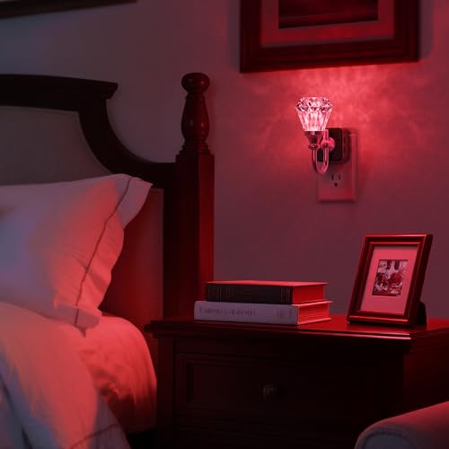 Image of DORESshop Night Light,Diamond Acrylic Night Lights Plug into Wall, 1 Pack