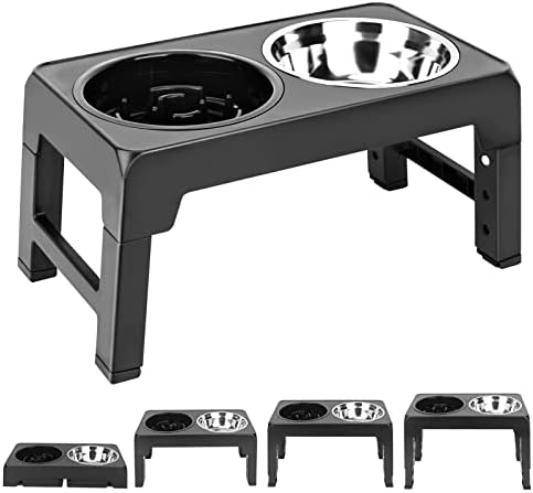 Comfortable Elevated Dog Bowl with Non-slip Mat