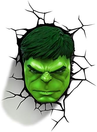 Marvel Avengers Incredible Hulk FIST & Head 3D FX Deco Wall LED Night Light Set ^G#fbhre-h4 8rdsf-tg1324100