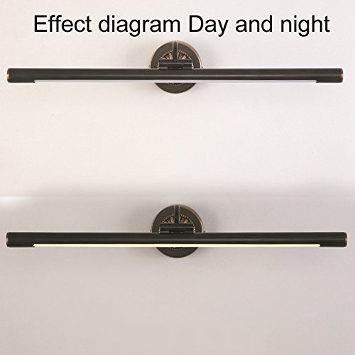 CHENG Lampada da Specchio a LED Nero Retro Lampada...