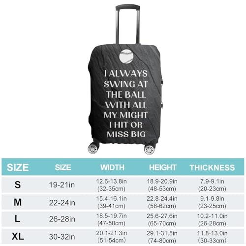 Slate Inspiring Baseball Travel Suitcase Protector Luggage Cover Protective Washable Anti-scratch Baggage Cover2
