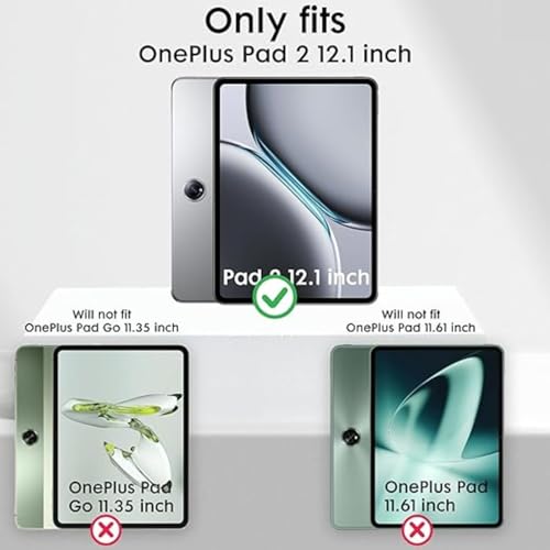 Image of compatible with OnePlus Pad 2 12.1 Inch Tab Tempered Glass Screen Protector Guard Full Screen Coverage Edge to Edge with Easy Installation kit | Anti-Scratch & Smudge Proof | (1+pad2 / pad2 / 1 + pad2)
