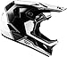 Fly Racing Rayce MTB/BMX Bicycle Helmet (Black/White, Large)