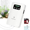 fishkeeper Battery Powered Aquarium Air Pump, USB Rechargeable Aerator Fish Tank Air Pump for 5-125 Gallons Portable Oxygen Pump for Outdoor Fishing, Power Outages and Emergency (4W 80GPH)