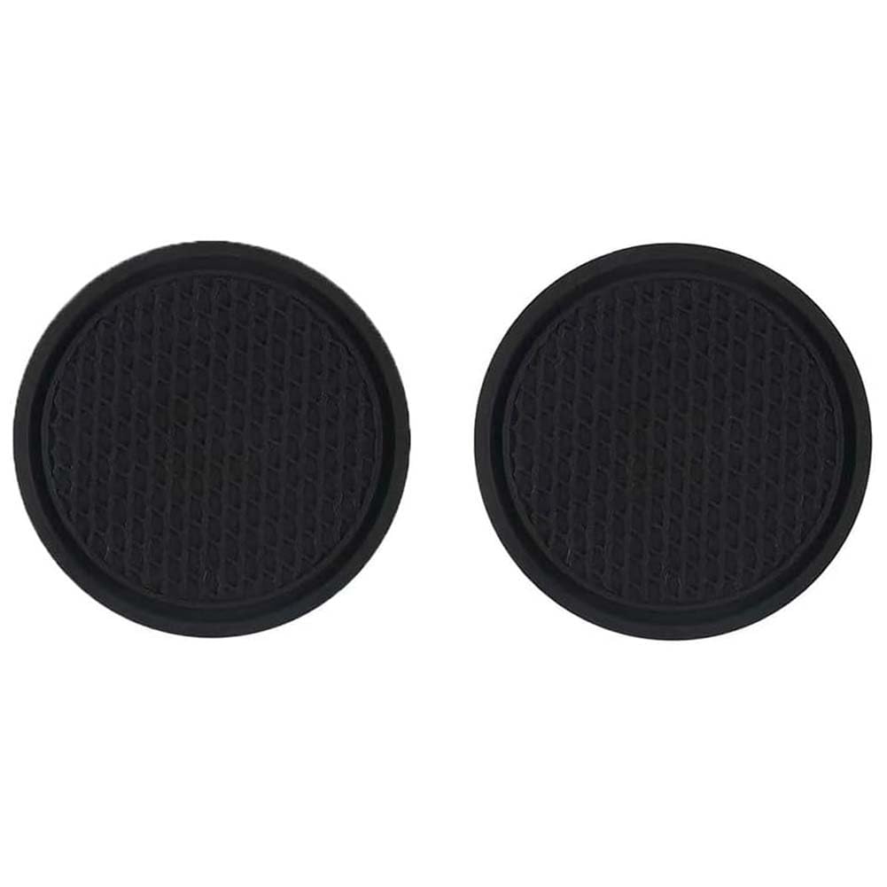 2PCS Car Cup Holder Coasters for Nissan Patrol 2012-2026, Rubber Drink Holder Inserts Non-Spill Dustproof Coaster Mats Interior Accessories,D/Black