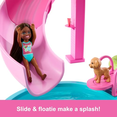 Barbie Coffret Piscine de Rêve Toboggan et jacuzzi Plus de 20 accessoires Barbie JFP01 - vue 8