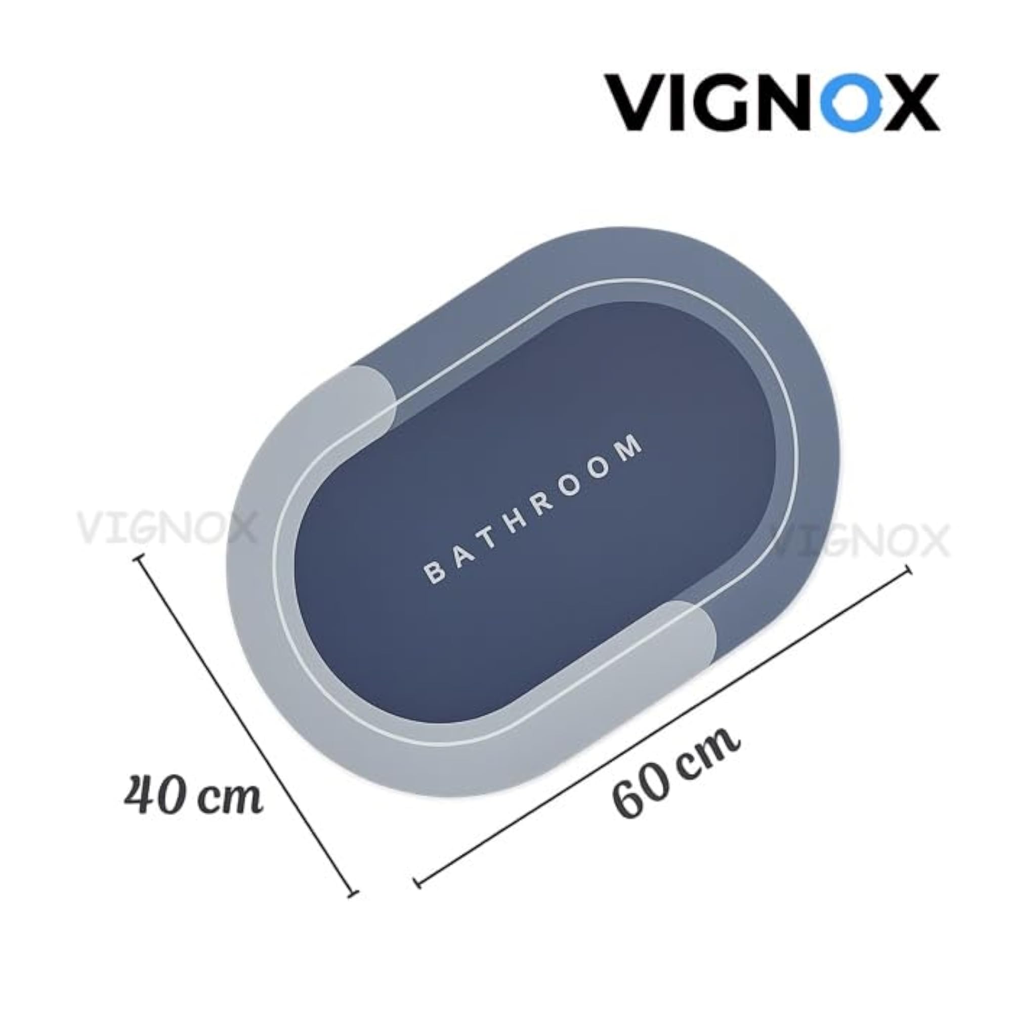 Round Bathroom Mat, Quick Dry Soft Microfiber Rug