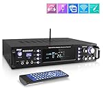 Pyle Wireless Bluetooth Home Stereo Amplifier - Hybrid Multi-Channel 3000 Watt Power Amplifier Home Audio Receiver System w/AM/FM Radio, MP3/USB,AUX,RCA Karaoke Mic in - Rack Mount, Remote - P3301BAT - Image 2