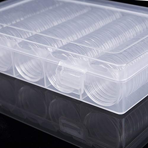 Capsulas para Monedas de 25mm con Caja Organizadora 100 Pzas miniatura 6