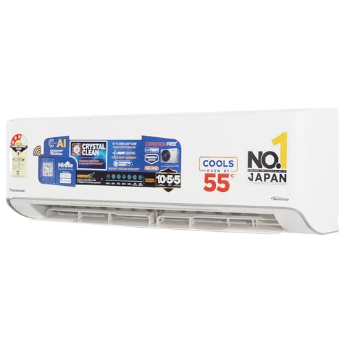 Image of Panasonic EU 7 in 1 Convertible 1.5 Ton 3Star Inverter Split,(100% Copper Condenser, CS /CU-EU18BKY3FM), With MirAie & Matter Certified 55Tested,High CFM & Eco tough Outdoor Crystal Clean Technology