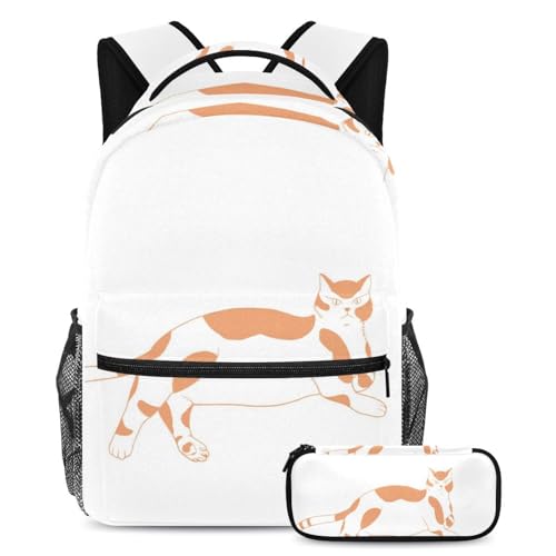 Cartables pour enfant sac à dos de jour multicolore et trousse à crayons 40cm