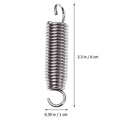 2 piezas muelle pedal batería acero inoxidable miniatura 5