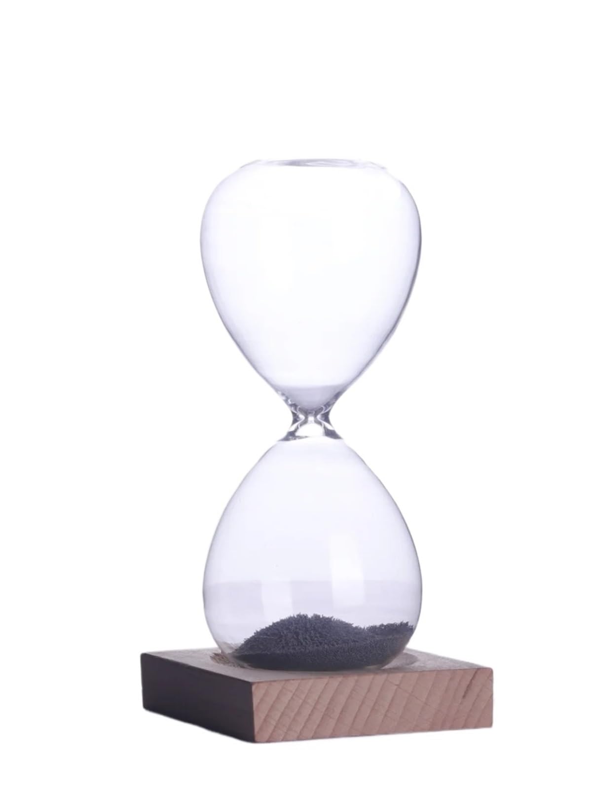 Creative Magnetic Hourglass Ornament Timer Glass Funnel Home Decoration With Base