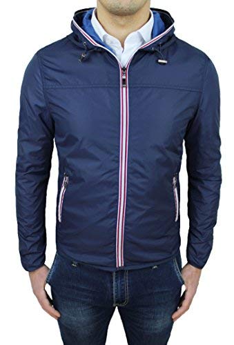 Veste homme imperméable bleu Mat Sartoriale contre la pluie
