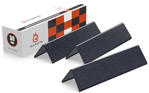 QuliMetal 7635 15.3 Flavorizer Bars for Weber Spirit E210 E220 S210 S215 Spirit 200 & GS4 Spirit II E210 Spirit II E220 with Front Control 16GA Porcelain Steel Grill Heat Plates