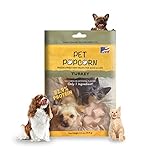 Pet Popcorn Freeze-Dried Raw Treats for Dogs and Cats | Single Ingredient | No Corn or Artificial Flavors | High Crude Protein Content | Natural Pet Treats | Great for Training or Food Topper |