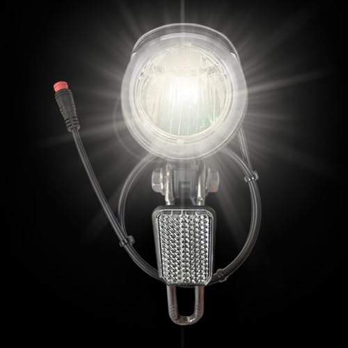 XUQEAYWD 明るい自転車ライト, 6-60V 耐候性, 防水自転車ヘッドライト, 通勤 旅行 アウトドア 都市 サイクリング 夜間 走行 安全 用