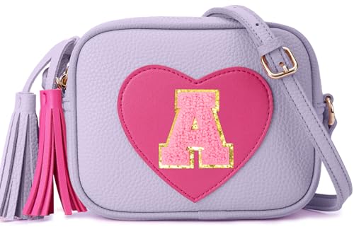 Bolso de corazón para niñas de 3 a 8 años un regalo tierno con inicial