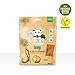 VEGDOG Jerkeys hypoallergener Snack für Hunde (9 x 80 g) | leckeres Aroma mit Buchenholz Rauch | Belohnungssnack für Allergiker mit Karotte und Gemüse