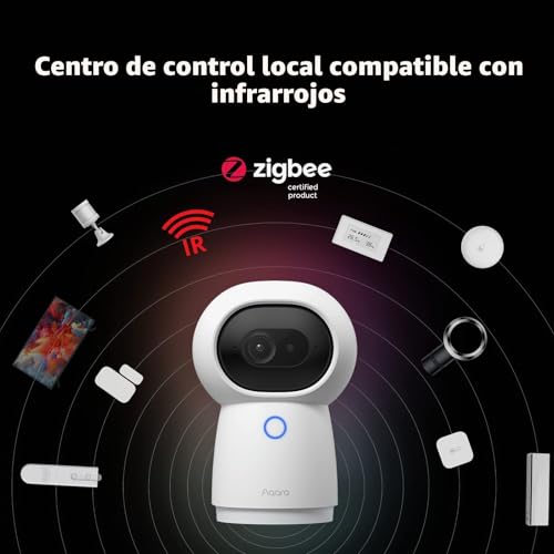 Miniatura 4 de Aqara 2k Cámara Hub Interior G3, Reconocimiento Facial Y Gestos Con Ia, Mando A Distancia Ir, Ángulo De Visión De 360 , Compatible Con Homekit Secure Video, Alexa, Google Assistant, Ifttt