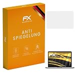 atFoliX Bildschirmfolie kompatibel mit Apple MacBook Pro 2017 13 inch Schutzfolie, entspiegelnde & stoßdämpfende FX Folie (2X)