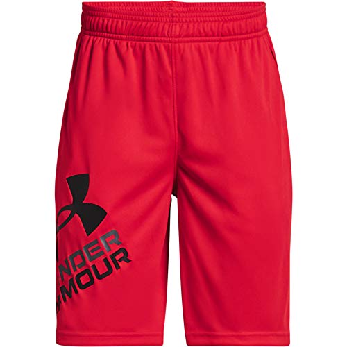 Short Under Armour Prototype 2.0 Garçon Anti Frottement Rouge Noir SM